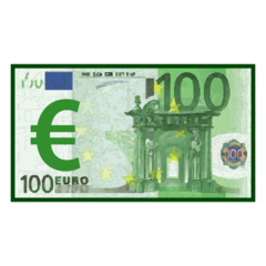 How emoji euro banknote displayed on Emojidex