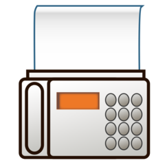 How emoji fax machine displayed on Emojidex