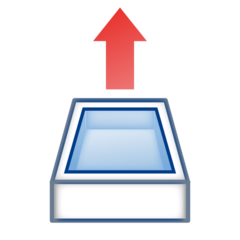 How emoji outbox tray displayed on Emojidex