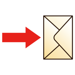 How emoji envelope with arrow displayed on Emojidex