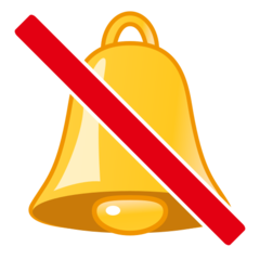 How emoji bell with slash displayed on Emojidex