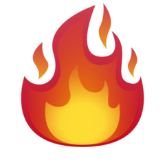 How emoji fire displayed on Emojidex