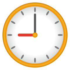 How emoji nine o’clock displayed on Emojidex