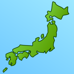 How emoji map of Japan displayed on Emojidex