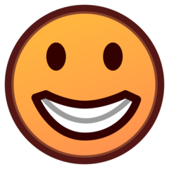 How emoji grinning face displayed on Emojidex