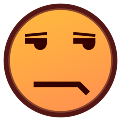 How emoji unamused face displayed on Emojidex