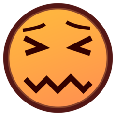 How emoji confounded face displayed on Emojidex