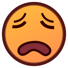 How emoji weary face displayed on Emojidex