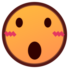 How emoji face with open mouth displayed on Emojidex