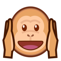 How emoji hear-no-evil monkey displayed on Emojidex