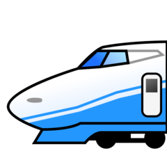 How emoji high-speed train displayed on Emojidex