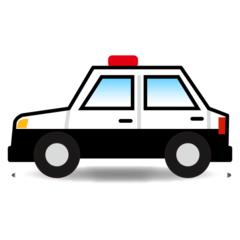 How emoji police car displayed on Emojidex