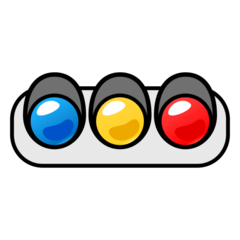 How emoji horizontal traffic light displayed on Emojidex