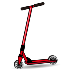 How emoji kick scooter displayed on Emojidex