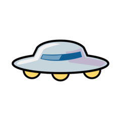 How emoji flying saucer displayed on Emojidex