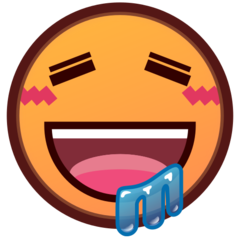 How emoji drooling face displayed on Emojidex