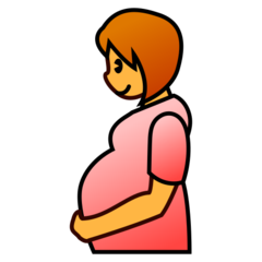 How emoji pregnant woman displayed on Emojidex