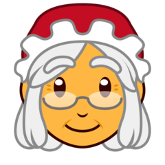 How emoji Mrs. Claus displayed on Emojidex