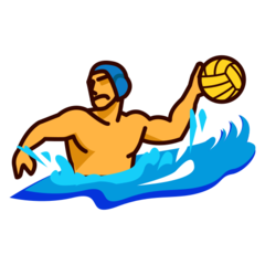 How emoji person playing water polo displayed on Emojidex