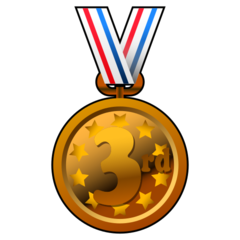 How emoji 3rd place medal displayed on Emojidex