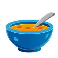 How emoji bowl with spoon displayed on Emojidex