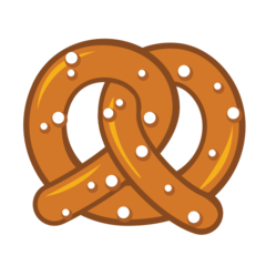 How emoji pretzel displayed on Emojidex