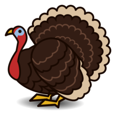 How emoji turkey displayed on Emojidex