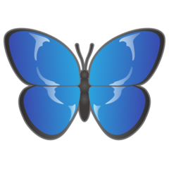 How emoji butterfly displayed on Emojidex