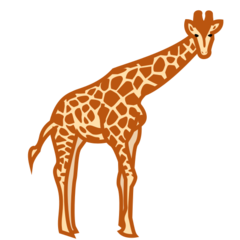 How emoji giraffe displayed on Emojidex