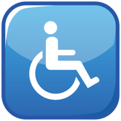 How emoji wheelchair symbol displayed on Emojidex