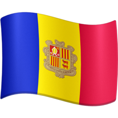 How emoji flag: Andorra displayed on Facebook