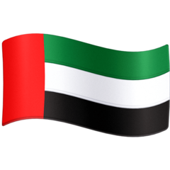 How emoji flag: United Arab Emirates displayed on Facebook