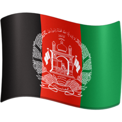 How emoji flag: Afghanistan displayed on Facebook