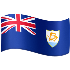 How emoji flag: Anguilla displayed on Facebook