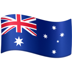 How emoji flag: Australia displayed on Facebook