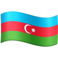 How emoji flag: Azerbaijan displayed on Facebook