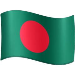 How emoji flag: Bangladesh displayed on Facebook