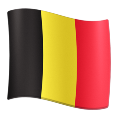 How emoji flag: Belgium displayed on Facebook