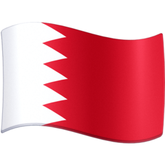 How emoji flag: Bahrain displayed on Facebook