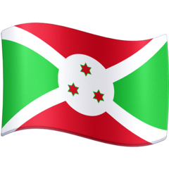 How emoji flag: Burundi displayed on Facebook