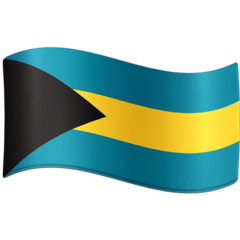 How emoji flag: Bahamas displayed on Facebook