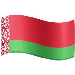 How emoji flag: Belarus displayed on Facebook