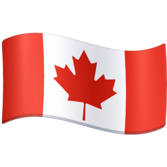 How emoji flag: Canada displayed on Facebook