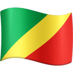 How emoji flag: Congo - Brazzaville displayed on Facebook