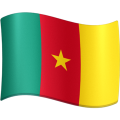 How emoji flag: Cameroon displayed on Facebook