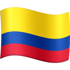 How emoji flag: Colombia displayed on Facebook