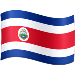 How emoji flag: Costa Rica displayed on Facebook