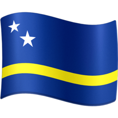 How emoji flag: Curaçao displayed on Facebook