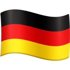 How emoji flag: Germany displayed on Facebook