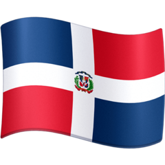 How emoji flag: Dominican Republic displayed on Facebook